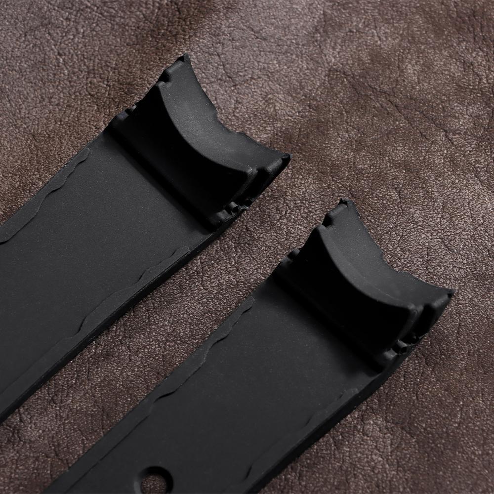 22mm 24mm 26mm Uniwersalny Zakrzywiony Miękki Silikonowy Pasek Gumowy Sportowy Wodoodporny Zamiennik Bransoletka Akcesoria do Zegarka