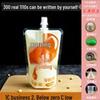 Soy Milk Stand-Up Spout Bag - Reusable, Transparent, Liquid-Safe, Large Diameter Packaging for Soups & Beverages