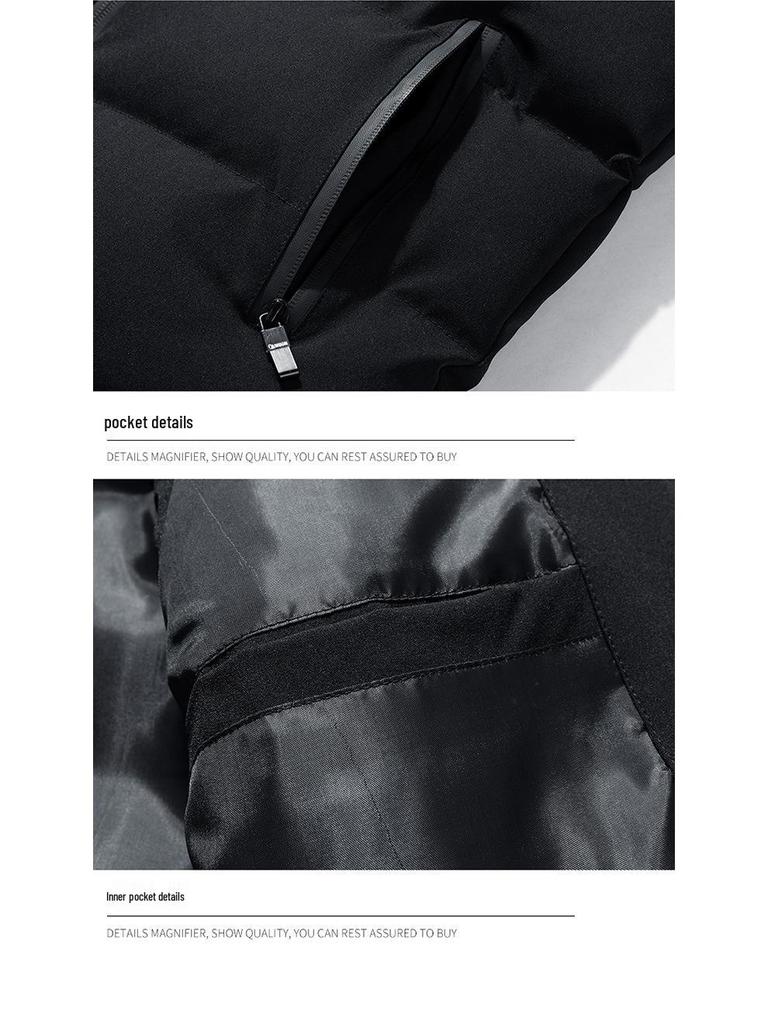 Men's Cotton-Padded Stand Collar Vest - Autumn/Winter Casual Sleeveless Outerwear