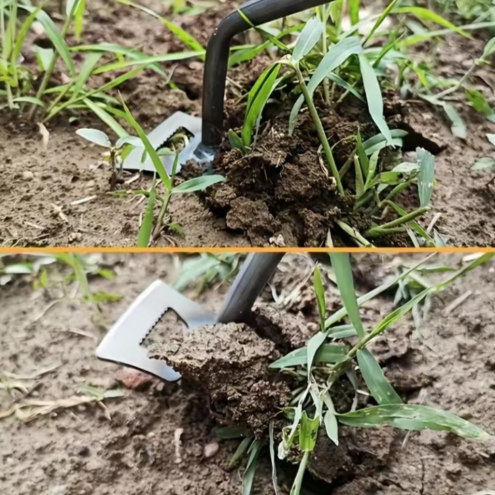 2-in-1 Gardening Hand Weeder Tool Puller Shovel Hand Weed Remover 5/6/11 Tooth for Garden Lawn Yard Hand Gardening Loose Soil