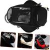 Black Waterproof Cloth Motorcycle Engine Bag Fuel Tank Bag Heavy Duty Gas Tank Pouch Rear Seat Bag Motorcycle