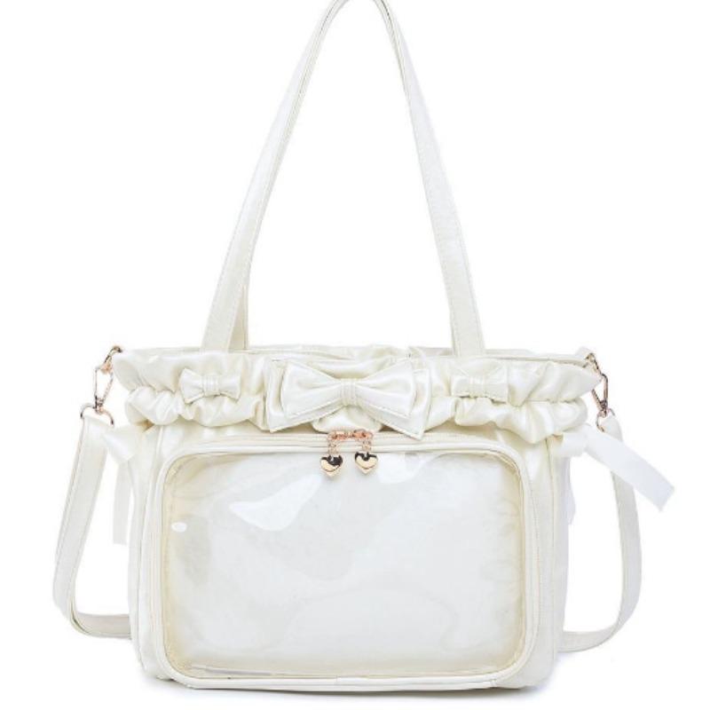 Skull Pain Original [Ballet Holiday] Lolita Tote Women's Bag Crossbody Shoulder PU Face Solid Color Versatile Pain Bag