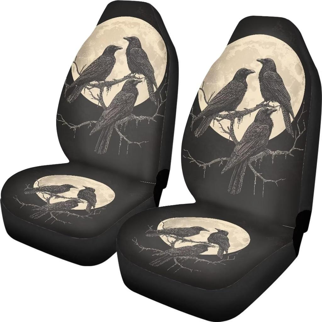 Talayituse Boho Dragonfly Print Car Seat Covers Set of 2, Breathable Front Bucket Seats Protector Auto Interior Accessories Decor Universal for Truck