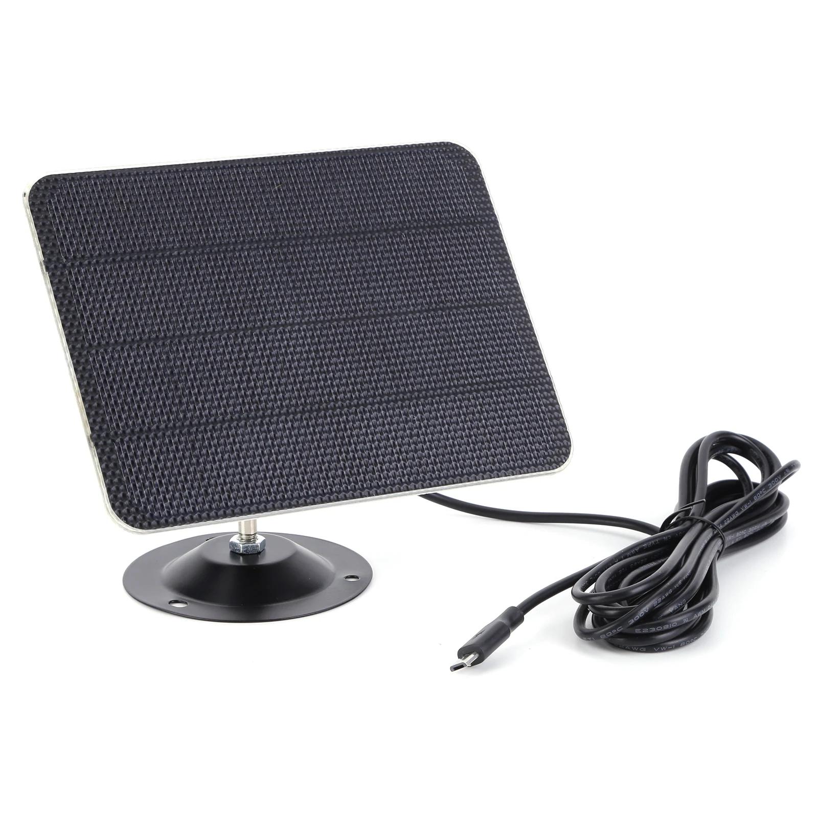 

3W 5V USB Solar Panel Charger Kit Bracket Monocrystalline IPX6 IP Security Camera Charger for Wireless Outdoor Security IP CCTV