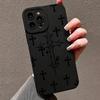 Black Crosses Graphic Phone Case for iPhone 15 14 13 12 11 X XR Xs SE2 SE 8 7 Plus Pro Max Mini Silicone Back Cover