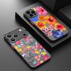 Cartoon Flowers Print Case For iPhone 17 Air 16e 16 15 14 Pro Max 13 15 Pro 17 Pro 17 Shockproof Soft Edge Hard PC Matte Phone Cover