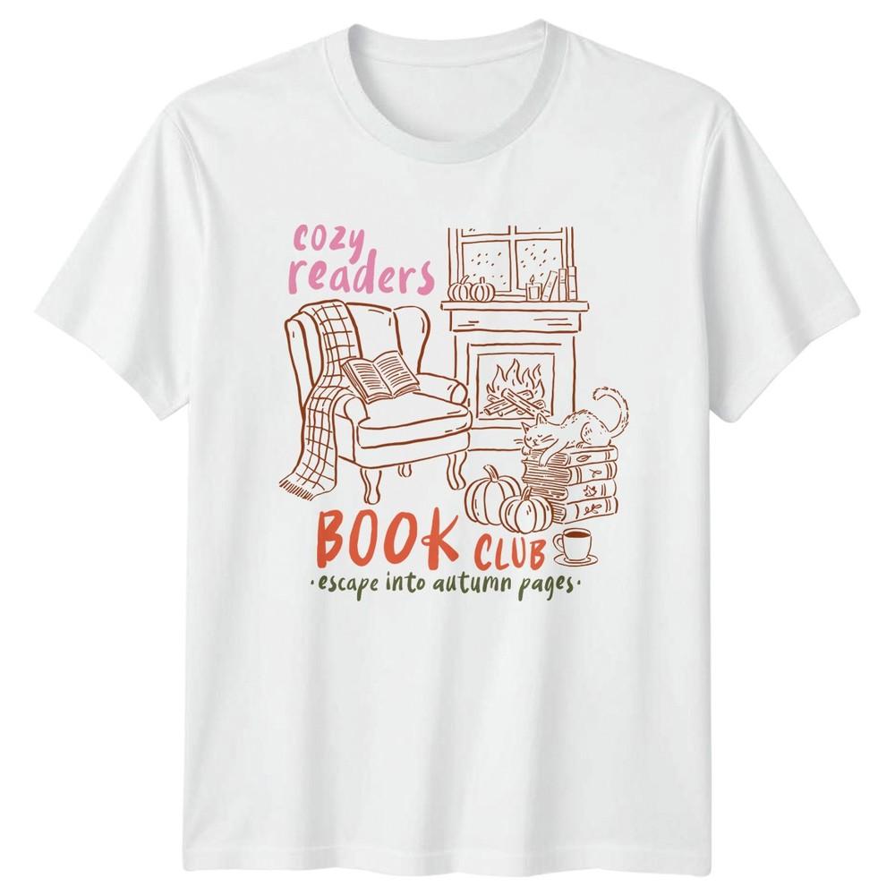 Cozy Readers Book Club Reading Hobbies Unisexs TShirt Unisexs Graphic Tee S