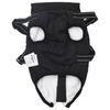 Dog Coat Black L28 Fleece and Polyester