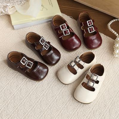 Rutschfeste Schuhe - Neuer Stil Mädchen Retro Schuhe mit Weicher Sohle und Einzelschuh Design