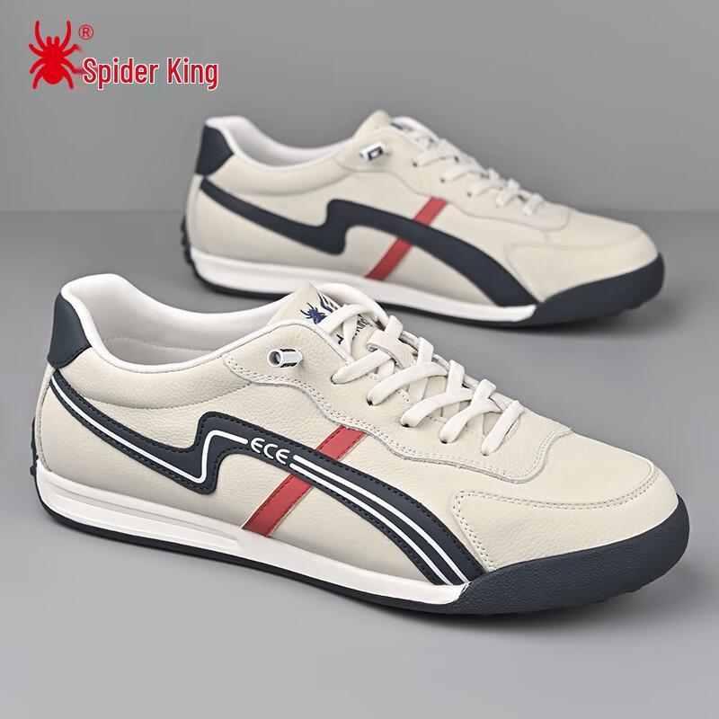 Spider King Men s White German Trainer Casual Sneakers 39 белый