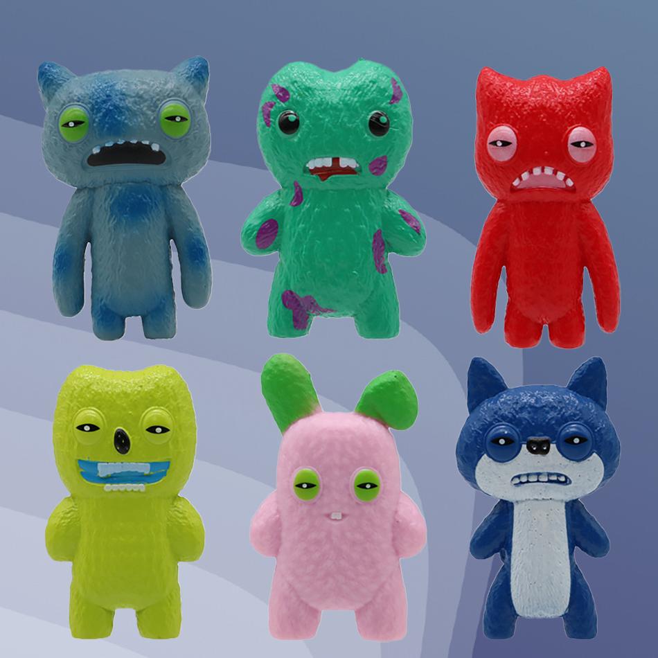 6-7cm Fuggler Funny Ugly Monster Series 6Pcs/Set Figure Cute Anime Model Doll Kids Surprise Gift Desktop Decoration Toys