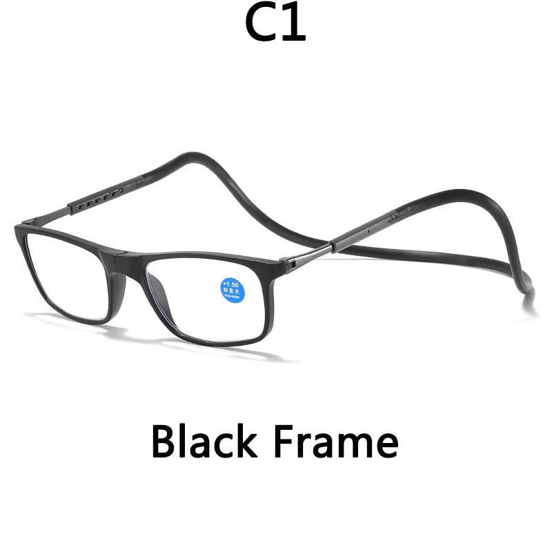 Tragbare magnetische Lesebrille für Männer Frauen zum Umhängen am Hals Presbyopie-Brille mit Magnet zum einfachen Lesen