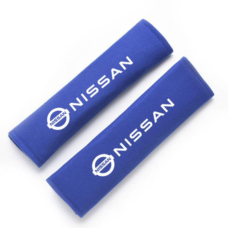 Car Safety Belt Cover Carbon Fibre and Plush Shoulder For Nissan J10 X-Trail Qashqai Juke Leaf Micra NOTE Patrol Pulsar NISMO