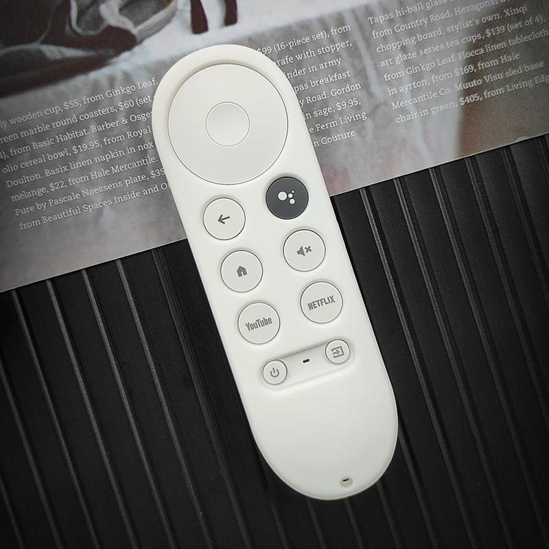 Soft Silicone Case For 2020 Google Chromecast 4K Snow Remote Protective Cover Shell Non-Slip For Chromecast Smart Tv Remote