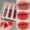 Herorange 3Pcs/Box Lipstick Beauty Products Velvet Lip Gloss Hold Makeup Color Rendering Matte Lip Gloss Lip Makeup