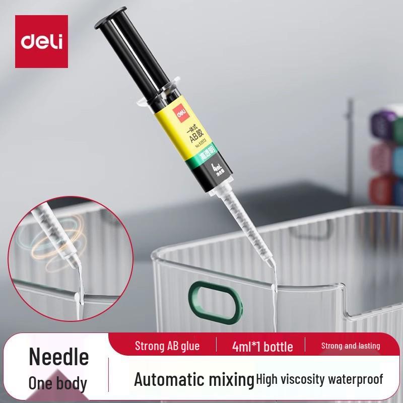 Deli 53573 Multi-functional Epoxy Resin Glue for Metal, Stone, Porcelain, and Wood