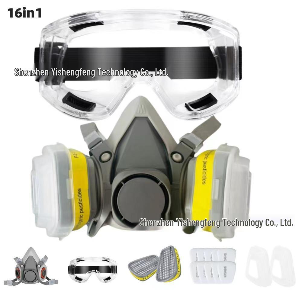 6200 Model Multi-purpose Gas Mask for Painting, Pesticides, Decoration, Grinding, Chemical Handling, Firefighting, and Mining Dust Protection.