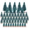 A23E-50 STÜCKE Miniatur Künstlicher Weihnachtsbaum Klein Schnee Frost Bäume Kiefern Weihnacht DIY Party Dekoration Handwerk