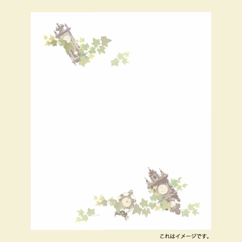 Kamiiso Japanese Washi Kaishi, BiMONDE Style, Set of 2 Kaishi (Birdcage and Rose, Antique Cameo and Perfume Bottle), 20 Sheets X 3