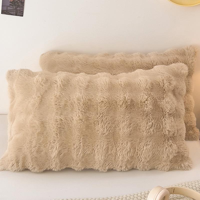 Without Pillow Core - Soft And Warm Winter Faux Fur Pillow Covers Perfect For Bedroom, Sofa, And Home Decoration