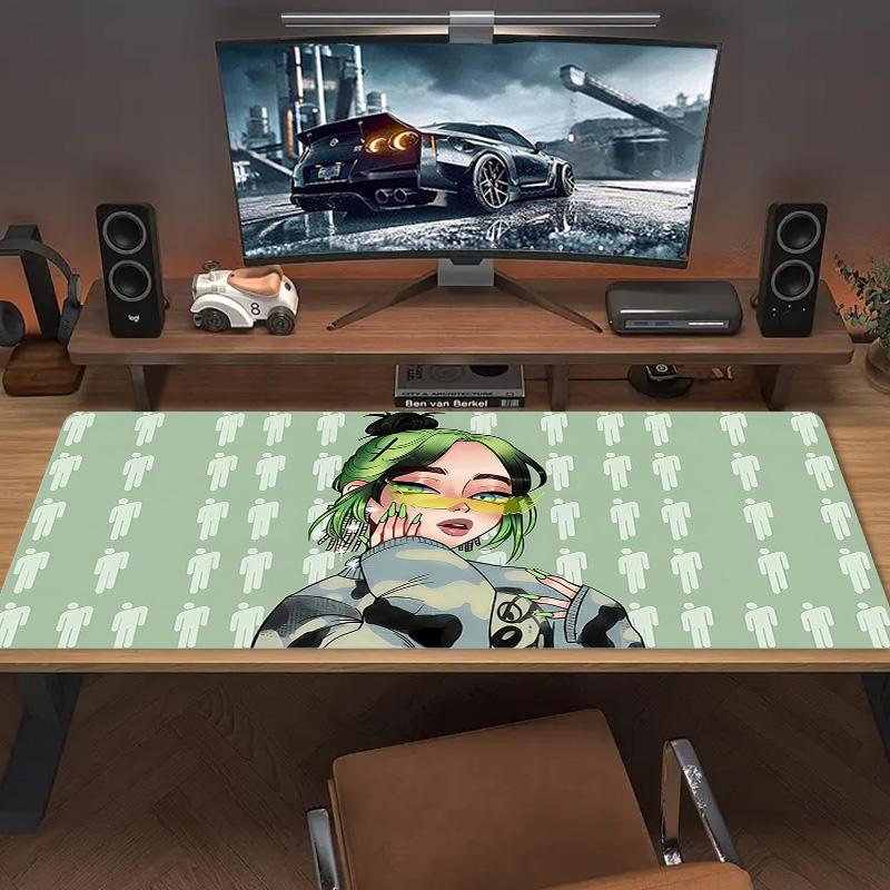 Angel Wings Halo Lace Solid Color Mouse Pad Large Gaming Table Cushion Non-slip Laptop Tablet Big Mousepad XXL Mat Mini PC Playmat With Lock edge