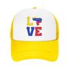 Love Venezuela Map Flag Trucker Hats Adult Venezuelan Hats Trucker Worker Cap Sun Caps Snapback Caps Mesh Baseball Caps Summer
