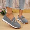Autumn New Women's Casual Flat Bottom Vulcanized Shoes Female Retro Breathable Sport Slip On Vulcanized Shoes Zapatillas Mujer