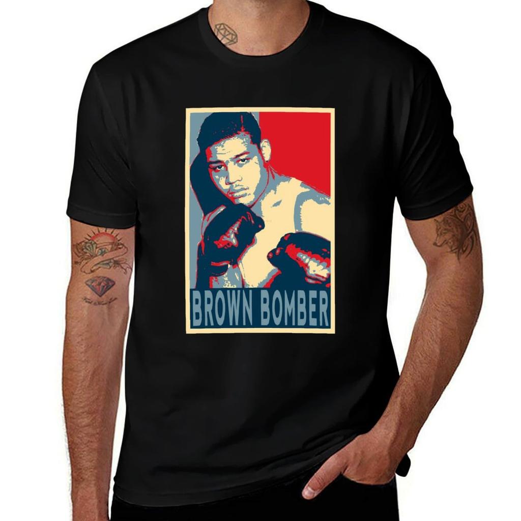 Joe Louis The Brown Bomber Tshirt Work Utility Short Sleeve Shirt