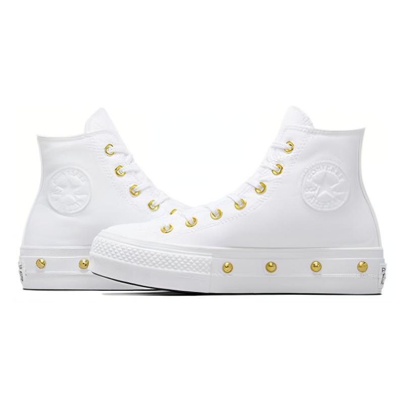 Converse Chuck Taylor All Star Comfort Temperament Versatile Abrasion Absorbing High Top Espadrilles Women's White