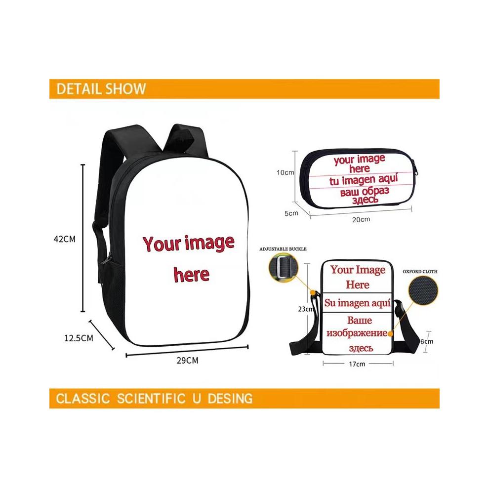 Fotbalový školní batoh Miami International Messi třídílný batoh