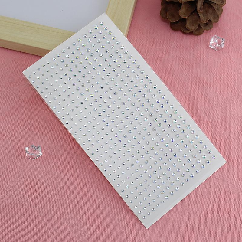 Diamond Crystal Tatoveringsklistremerke Glitter Eyeliner Øyenbrynsminke Ansiktsøyne Diamanttatoveringer Rock Rhinestone 3D Eyeliner-klistremerker