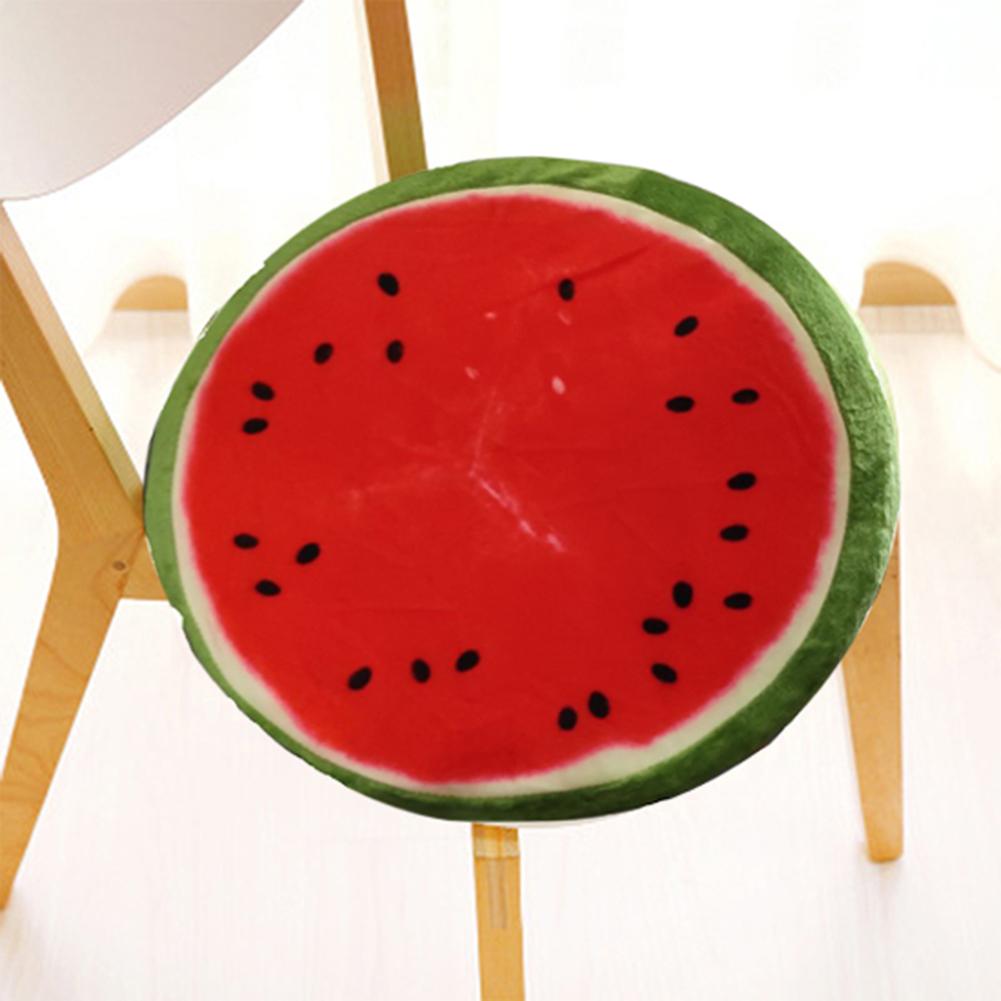 Weiches rundes Kissen, Plüschkissen, Orange, Kiwi, Wassermelone, Obst, Spielzeug, Sitzpolster