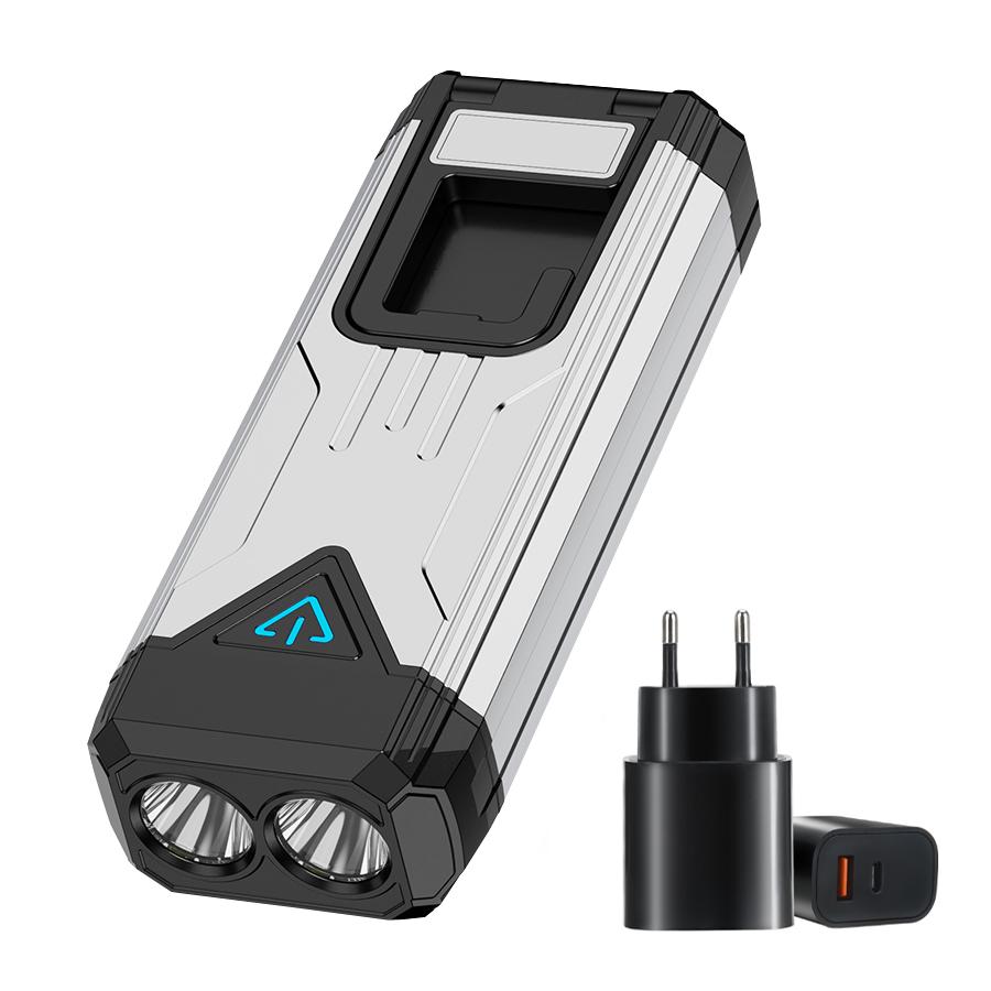 Portable High Bright Flashlight,Ultra-Long Endurance,Type-C,Magnetic,Hook,Multi-Lighting Modes,Outdoor,Work Maintenance,Camping