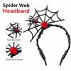 Halloween Lace Headband with Rose and Decorations for Women's Costume Party
