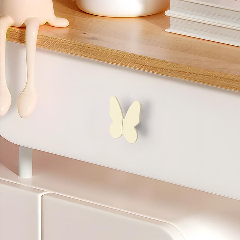 Aluminum Alloy Small Handle Wardrobe Cabinet Door Handle Creative And Simple Color Cute Butterfly Cartoon Children'S Room Handle