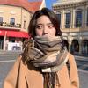 Plaid Scarf Women's Long Autumn and Winter New Korean Style Versatile Student Shawl Warm Scarf