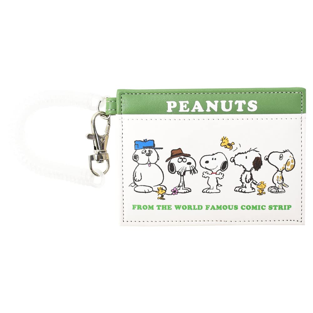 

Pass Case Pass Case Card Case 2 Pieces Synthetic Leather PU Leather Mini Small with Coil Chain Simple 0096 Brother [Snoopy] Women s (SPZ-2980)