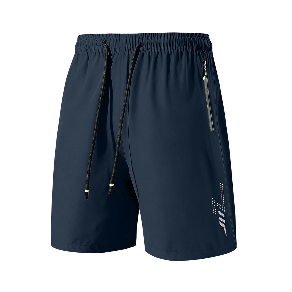 Men’s Lightweight Athletic Shorts with Elastic Waistband Drawstring and Zipper Pocket for Sports Workout Running Training