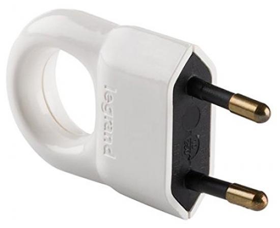 Legrand 050312 Enchufe Con Anillo Tirador, 2300 W, Blanco