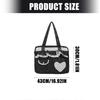 Trendy Dot Design Shoulder Bag Lightweight Canvas Bag Spacious Compartment Underarm Purse Perfect for Professional Multicolor