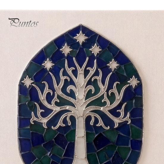 Sea Glass Art Project DIY Mosaic Kit, Fantasy Circular Door Tile Craft Indoor Crafting Projects Kit for Adults Beginners, Handmade Gift Desktop
