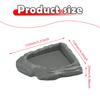 Reptile Water Dish Decor Reptile Feeding Dish Reptile Bathing Pool Tortoise for Gecko Chameleon Pet Supplies Semi Aquatic Snake