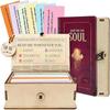 Ručně vyráběná dřevěná krabička na biblické verše 150 ks kartiček s biblickými verši Křesťanská modlitební krabička Pozitivní denní povzbuzení Inspirativní dárek