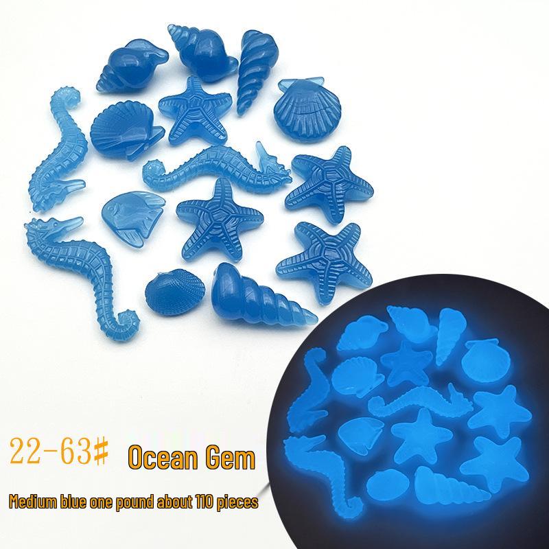 Colorful Luminous Plastic Stones: Children's Gemstone Digging Game & Fish Tank Decoration