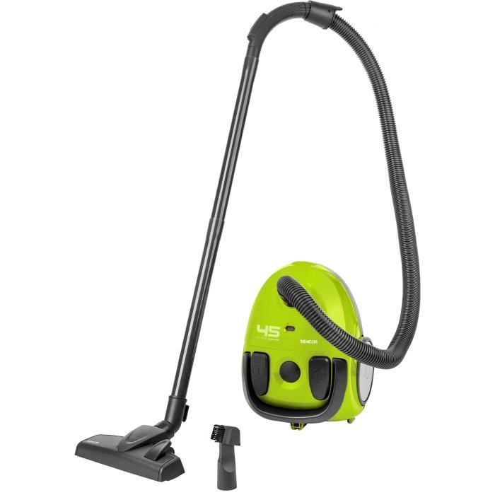 Stofzuiger met zak Sencor SVC 45GR-EUE3 - ECO Motor 850 W - 5-traps Filtratie - Zak 1,5 L - Groen