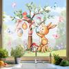 2026 Easter Egg Tree Electrostatic Stickers for Windows and Glass Entrances