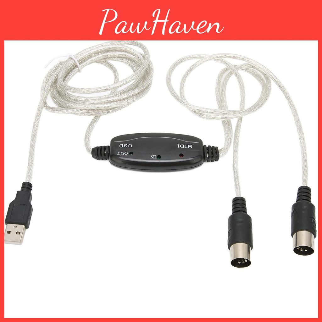 To Cable Converter Midi Usb 16 Channels Pc To Synthesizer 2 In 1 Midi Cord Adapter For Windows