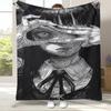 Horror Junji Ito Tomie Kawakami Ghost Flannel Blanket,Ultra Soft Warm Plush Throw for Home Bedroom Bed Sofa Cover Camping Picnic