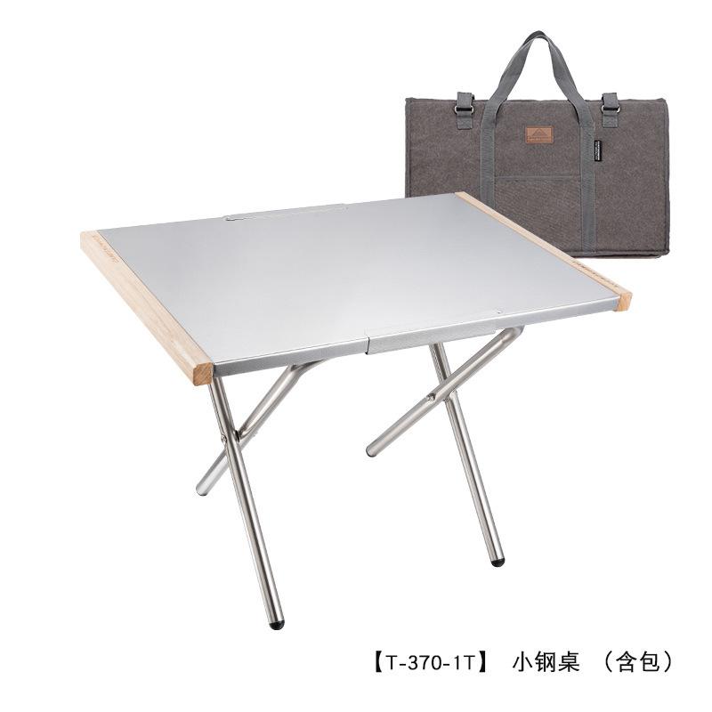 Small Steel Table Easy to Store High-Temperature Resistant Pleasing Quick Installation Stainless Steel Tabletop Foldable