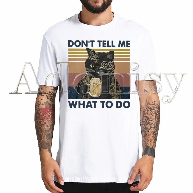 Cat Funny I Do What I Want Harajuku Mens Tshirt Printed Short Sleeve T Shirt Cool Cartoon Tshirt Male Streetwear Tops